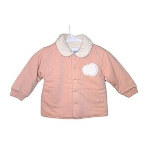 Balabala Baby Girl Cute Casual Warm Soft Coat Peach Color Snap On Sz 90 / 52